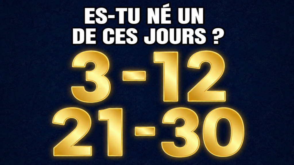 Image illustrant la signification numérologique des personnes nées le 3, le 12, le 21 ou le 30.
